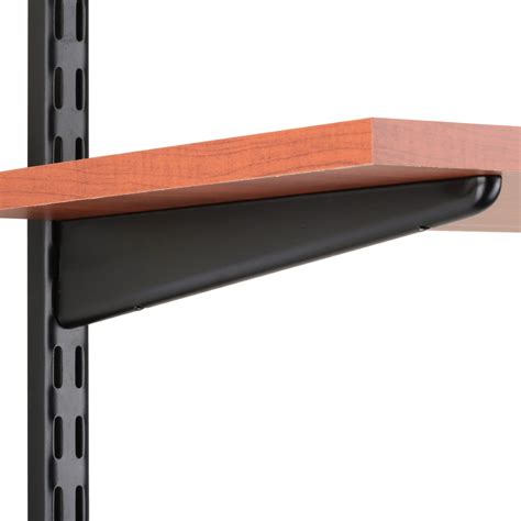 slotted metal bracket|shelves slotted rails with brackets.